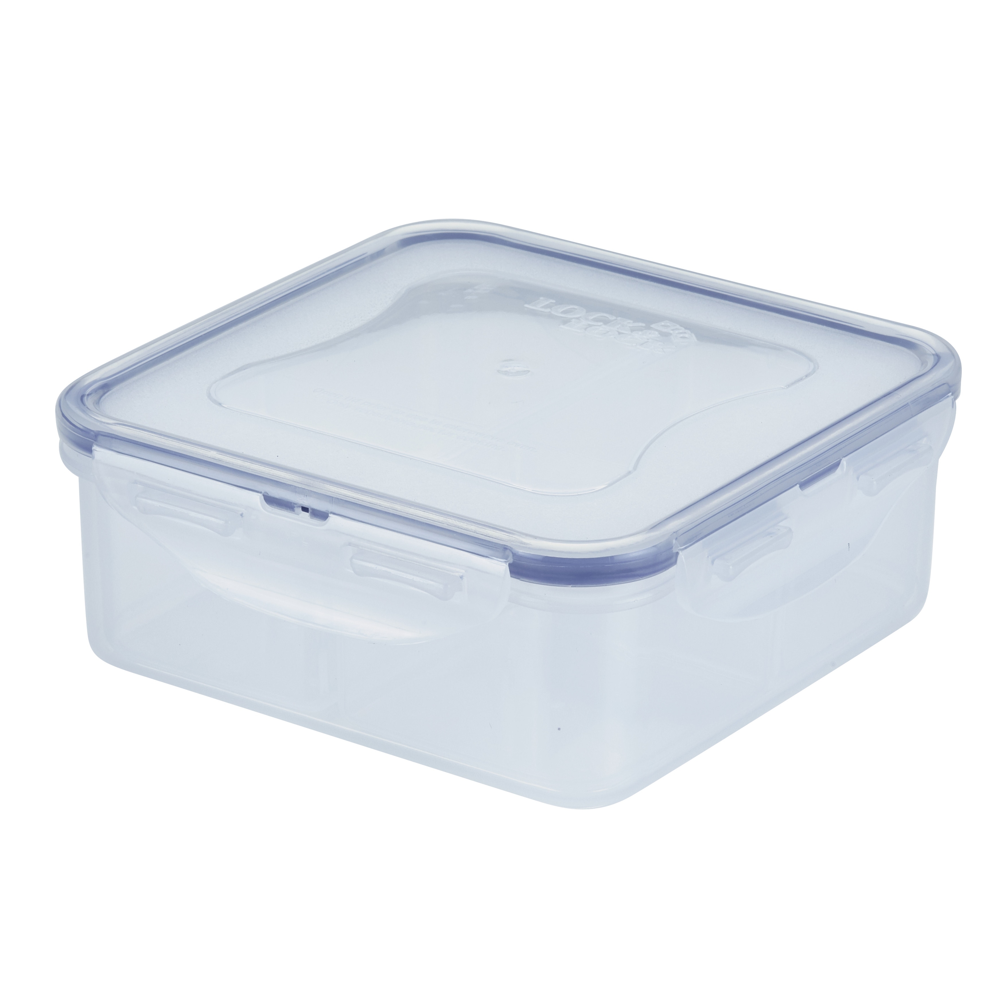 1pc Plastic Sealed Food Storage Container, Square Divided Storage
