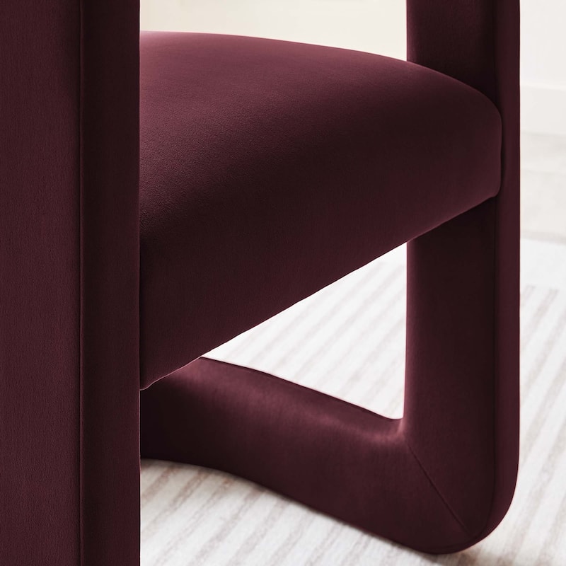Bowie Performance Velvet Barrel Accent Chair
