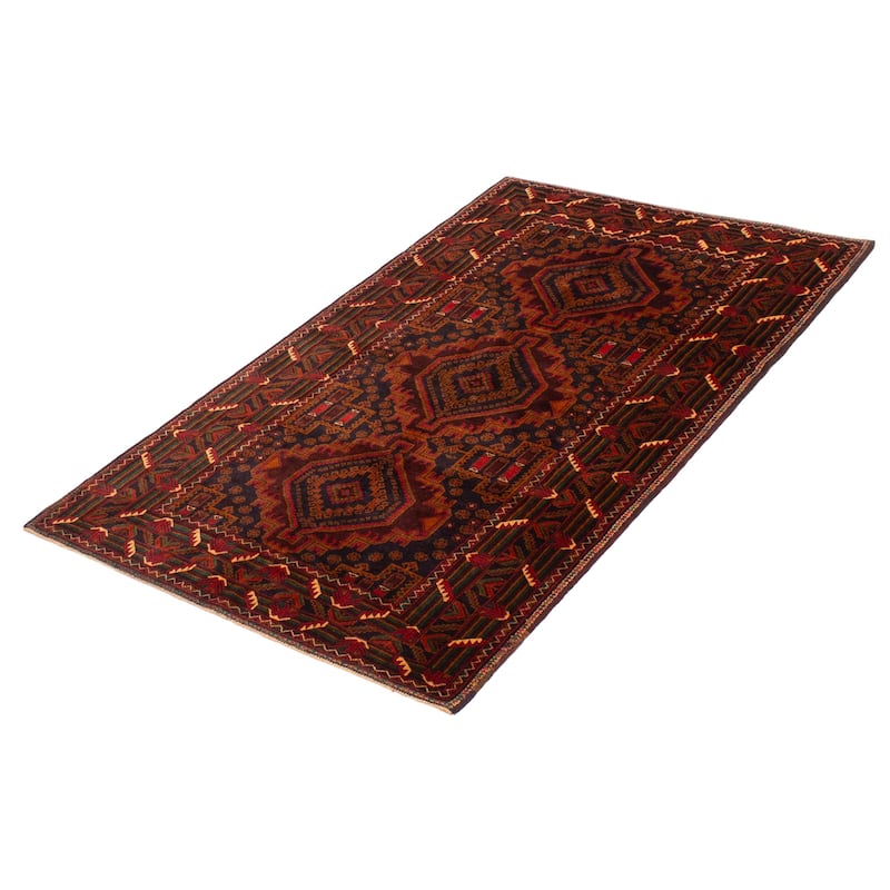 Teimani Red Rug 4'1" x 6'9" - 4'1 x 6'9