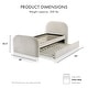preview thumbnail 2 of 5, Furniture of America Yarel Modern Ivory Upholstered Kids Twin Platform Bed with Trundle
