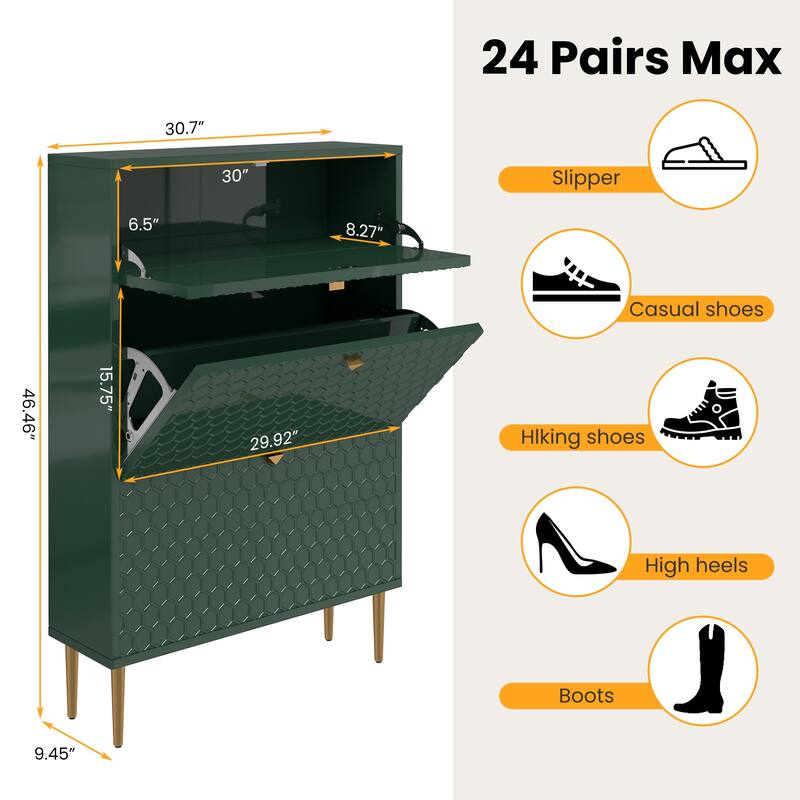 shoes cabinet for 24 pair shoes