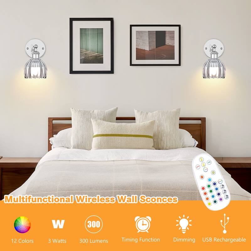 Adjustable Vintage Wall Sconce with Amber Tulip Glass Brass Fixture with Switch Ideal for Bedroom Hallway or Entry