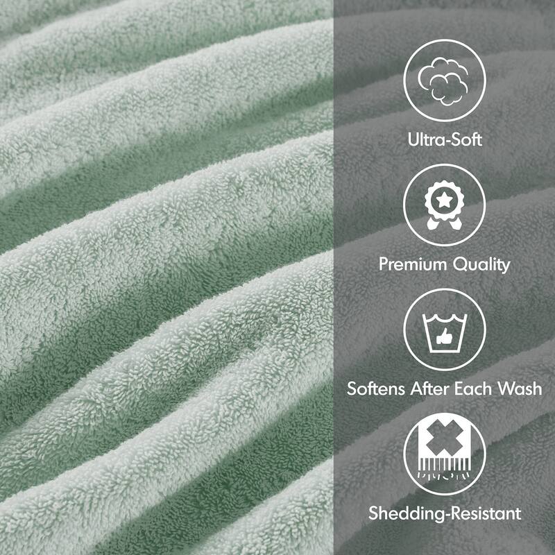 Madison Park Signature 800GSM Ultra-Soft 100% Cotton Absorbent Towel Set