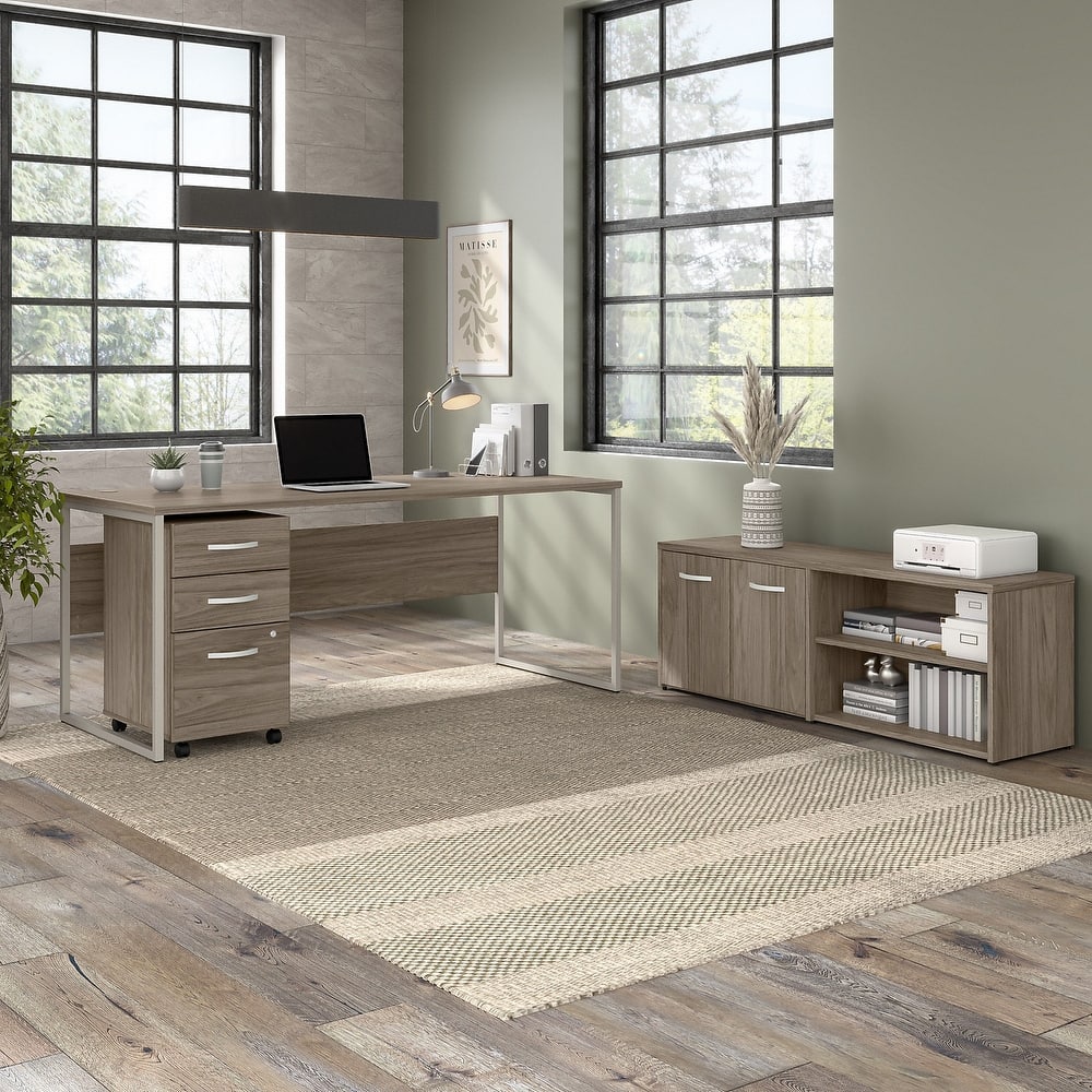 Hybrid 72W Computer Desk with Storage Set by Bush Business Furniture