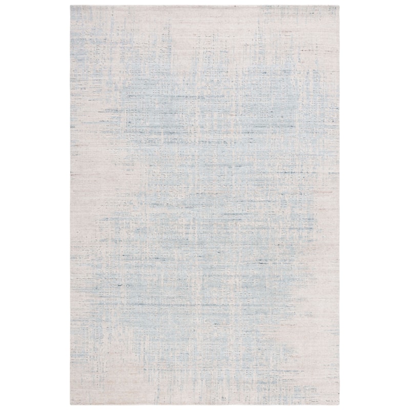 SAFAVIEH Handmade Mirage Blythe Modern Abstract Wool Rug - 6' x 9' - Teal/Beige