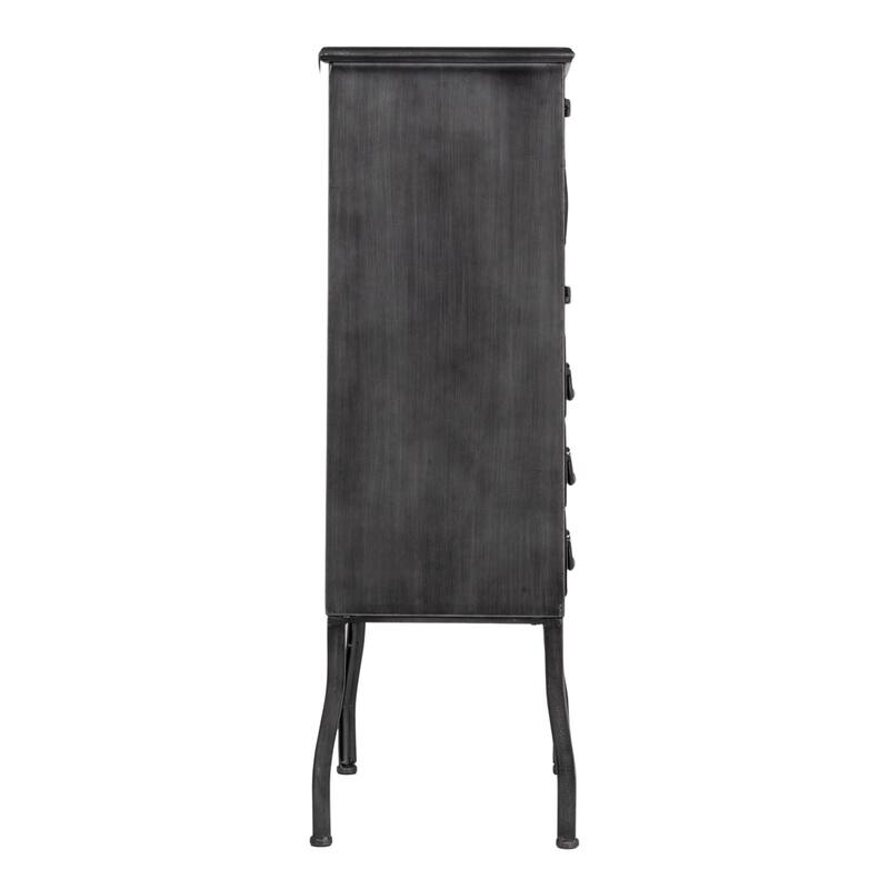 Sleek Metal Cabinet Storage with 3 Drawers