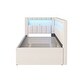 preview thumbnail 7 of 23, 2 Color Twin Bed with USB Ports and LED Belt, LED Design Platform Bed with Trundle