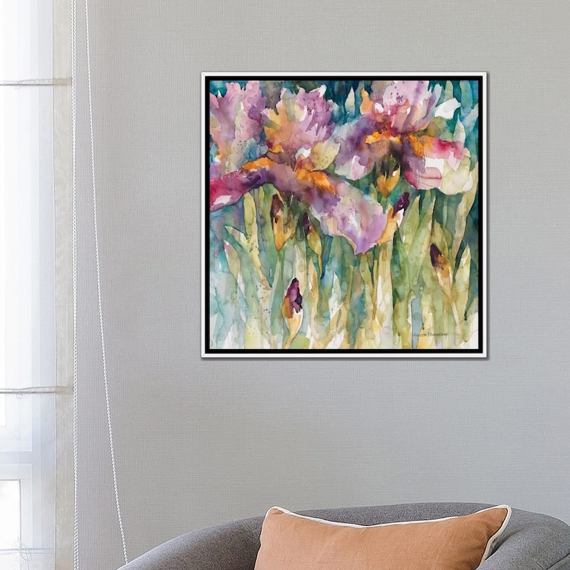 iCanvas "Siberian Iris" by Annelein Beukenkamp Framed Canvas Print