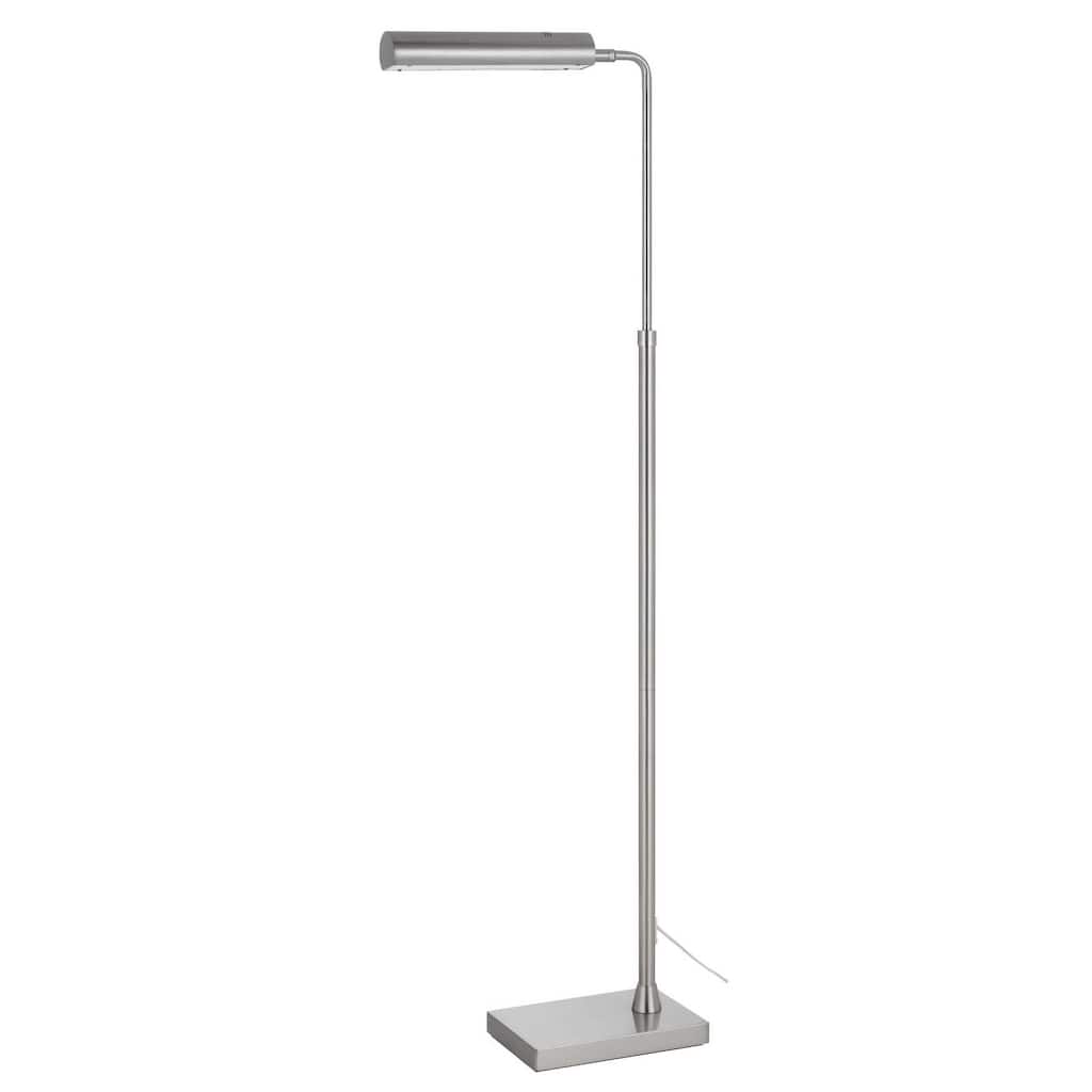 Delray 58" Height Brushed Steel Metal Floor Lamp - One Size