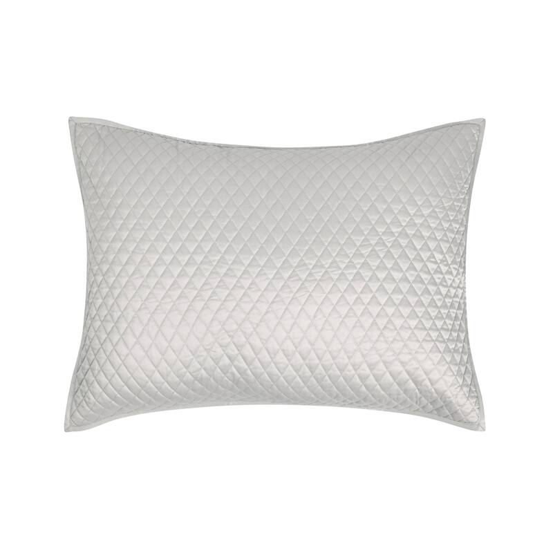 Winthrop 100% Sateen Sham by Kosas Home - 20x26 - Silver-Grey
