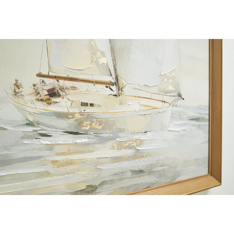 Signature Design by Ashley Winbrook Beige/Gold Wall Art Set (Set of 2)