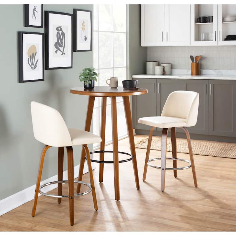 Carson Carrington Vallberga 26" Upholstered Counter Stool (Set of 2)