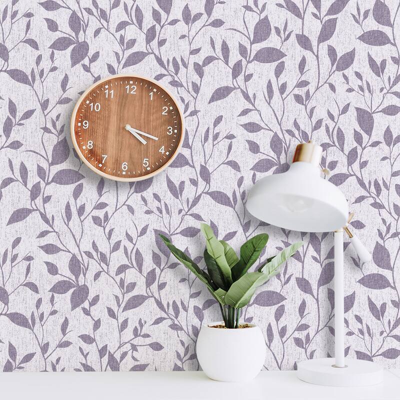 SUSSEXHOME Removable Wallpaper-Waterproof, Strippable, Light Resistance & Cleanable Wall Paper Roll-Wallpaper-Leaves