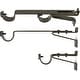 preview thumbnail 7 of 13, Long Double Drapery Curtain Window Rod Bracket Holder, Up to 1.25" Rod Antique Gold