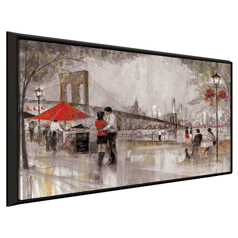 "New York Romance" by Ruane Manning Print on Floating Canvas