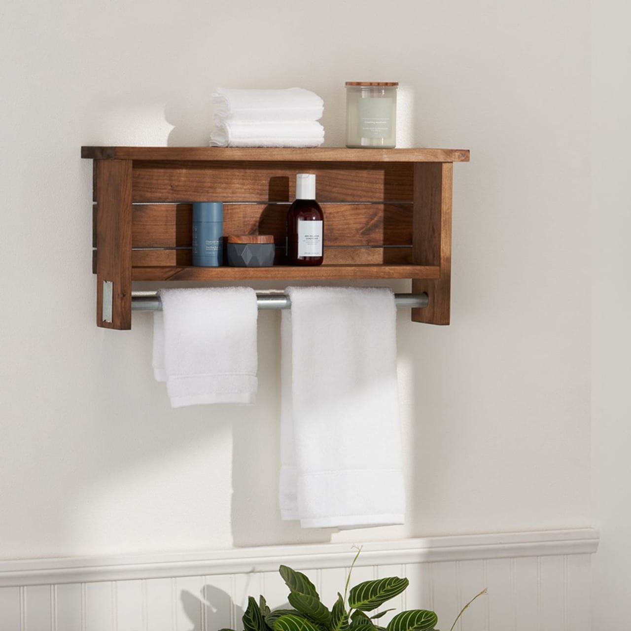DRAKESTONE 24x11.25 Towel Bar w Shelves On Sale Bed Bath