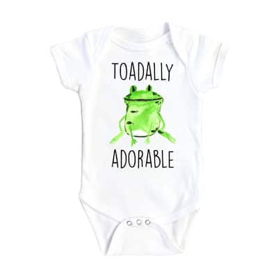 Frog Adorable - Baby Boy Girl Clothes Infant Bodysuit Funny Cute Newborn