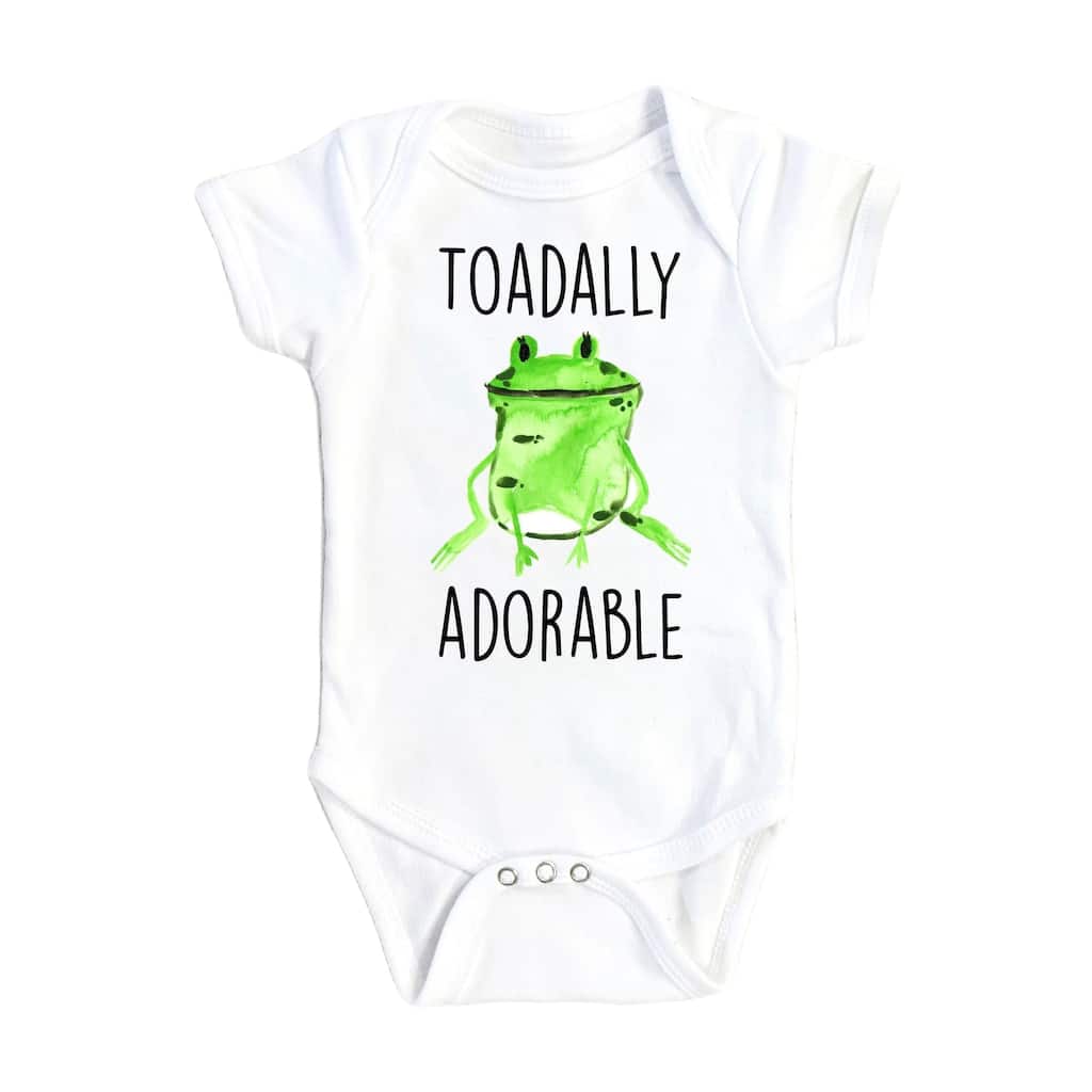 Frog Adorable - Baby Boy Girl Clothes Infant Bodysuit Funny Cute Newborn