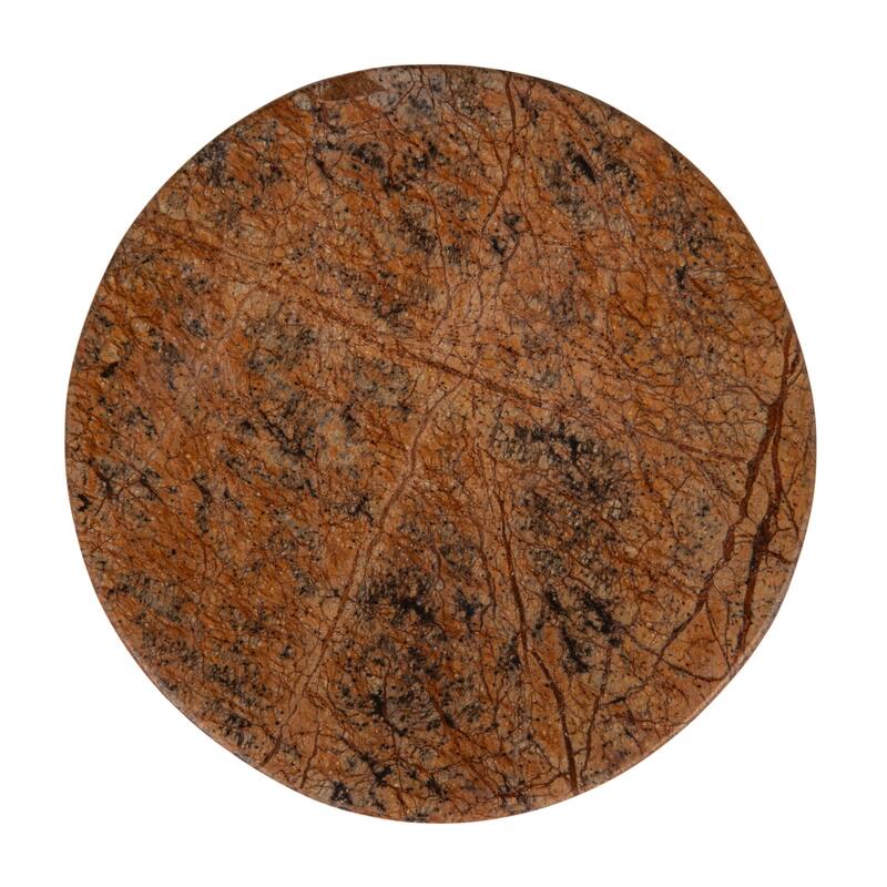 Marble Round Soapdish - 5.0"L x 5.0"W x 1.0"H