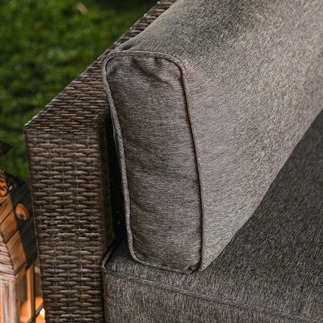 Cozy 2-Piece Outdoor Sectional Armless Chair Set for Patio-image