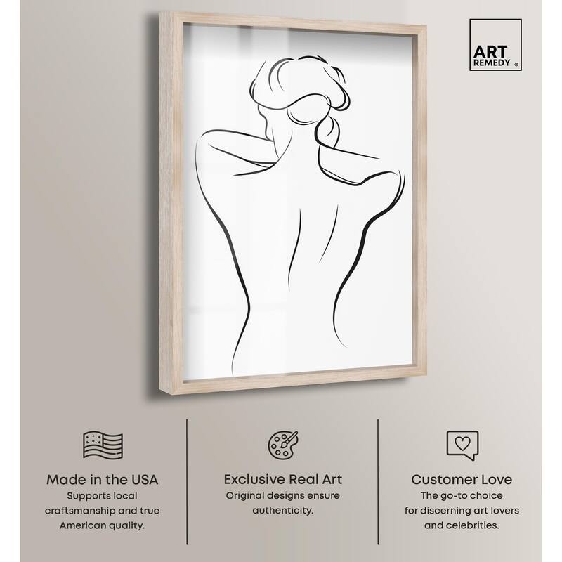 Woman in Contour II Shadowbox by Art Remedy