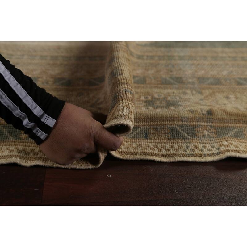 Vintage Anatolian Oriental Wool Area Rug Hand-knotted Office Carpet - 5'6" x 10'3"