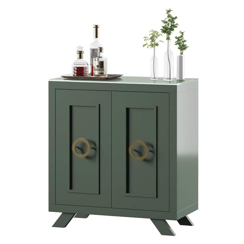 Bar Cabinet with Stemware Rack