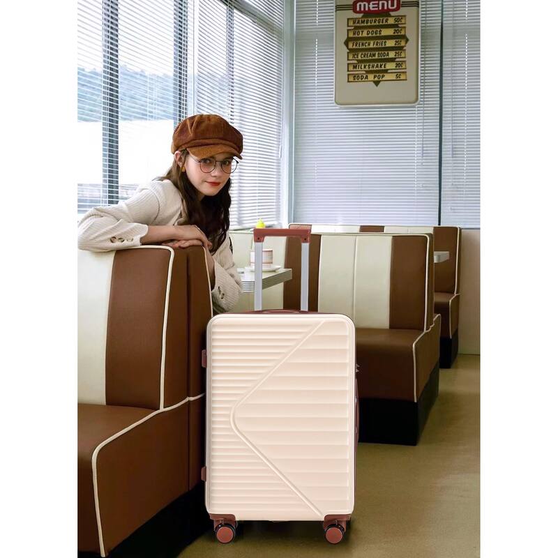 3 PCS in ABS Spinner Wheel Luggage, TSA Combination Lock for Big and Middle Size