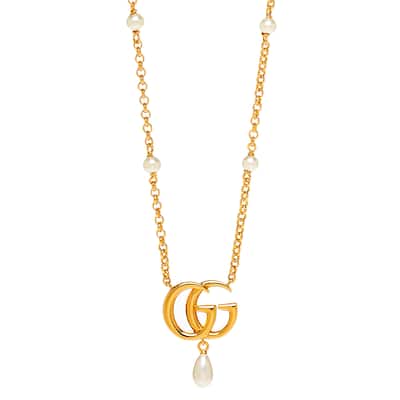 Gucci GG Marmont Pendant Necklace - Gold-tone