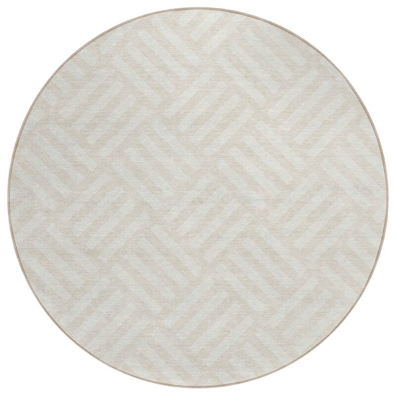Machine Washable Indoor/ Outdoor Chantille Contemporary Geo Rug