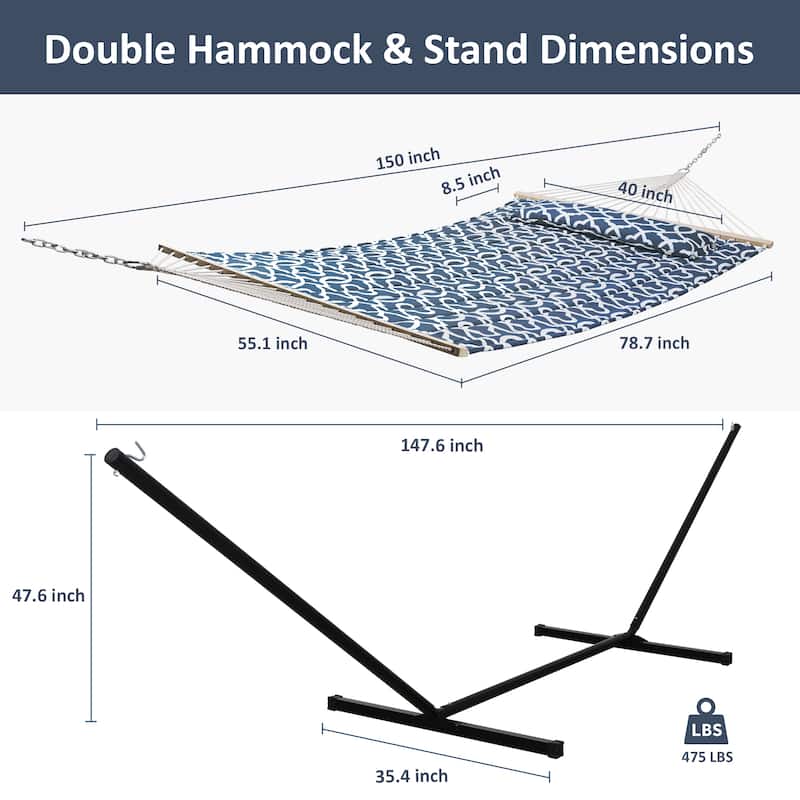 Double Hammock with Stand