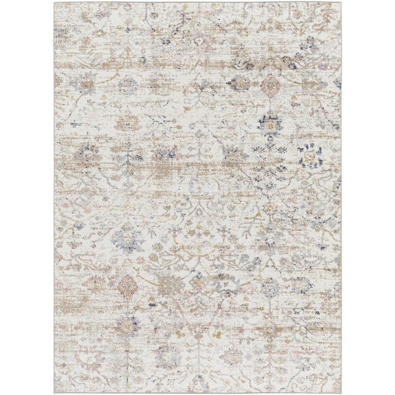 Livabliss Lavadora Transitional Medallion Washable Area Rug