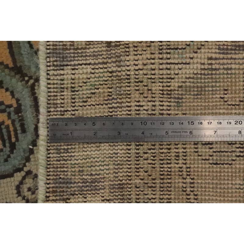 Hand Knotted Oriental 100% Wool Carpet Traditional Floral Oranges & Rust Tabriz Area Rug - 12' 10'' X 9' 9''
