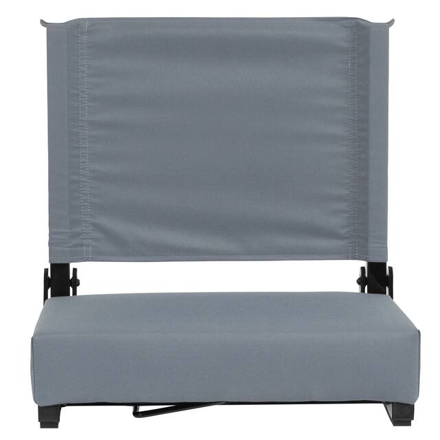 2 Pack 500 lb. Rated Lightweight Stadium Chair-Handle-Padded Seat