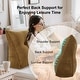 preview thumbnail 129 of 182, WOWMAX Large Reading Wedge Headboard Pillow for Bed Rest Back Support