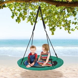 Goplus 40" Flying Saucer Tree Swing Indoor Outdoor Play Set Kids
