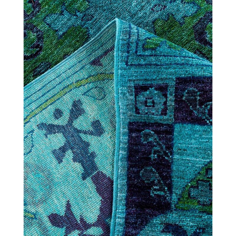 Contemporary Overdyed Wool Hand Knotted Area Rug - 6' 1" x 8' 5"