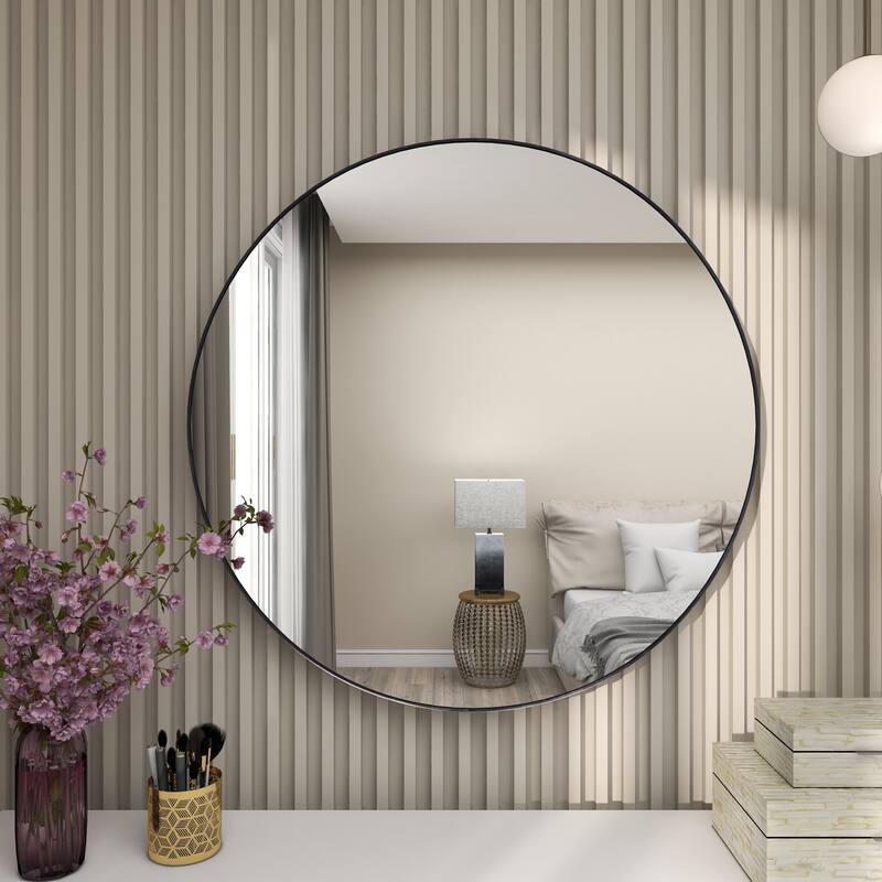 Multiple Frame Finishes / Sizes Modern Contemporary Round Wall Mirrors