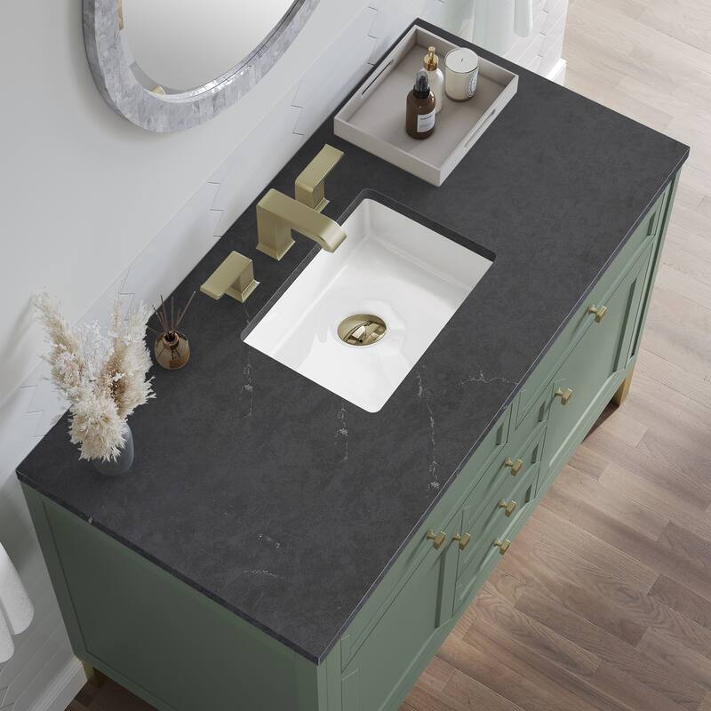 James Martin Vanities Chicago 48" Single Vanity, Smokey Celadon