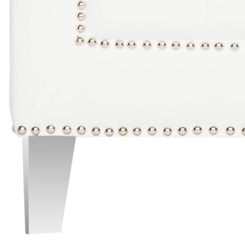 SAFAVIEH Kamilah White/ Clear Club Chair - 31.9" x 33.9" x 29.9" - 32Wx34Dx30H