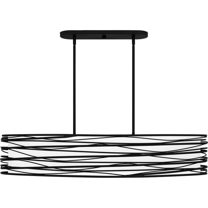 Spiral Five Light Linear Chandelier