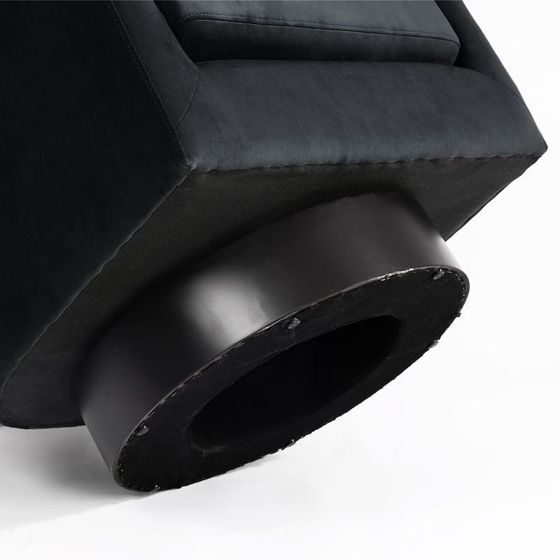 UIXE 360° Swivel Barrel Accent Chair Velvet Armchair For Living Room