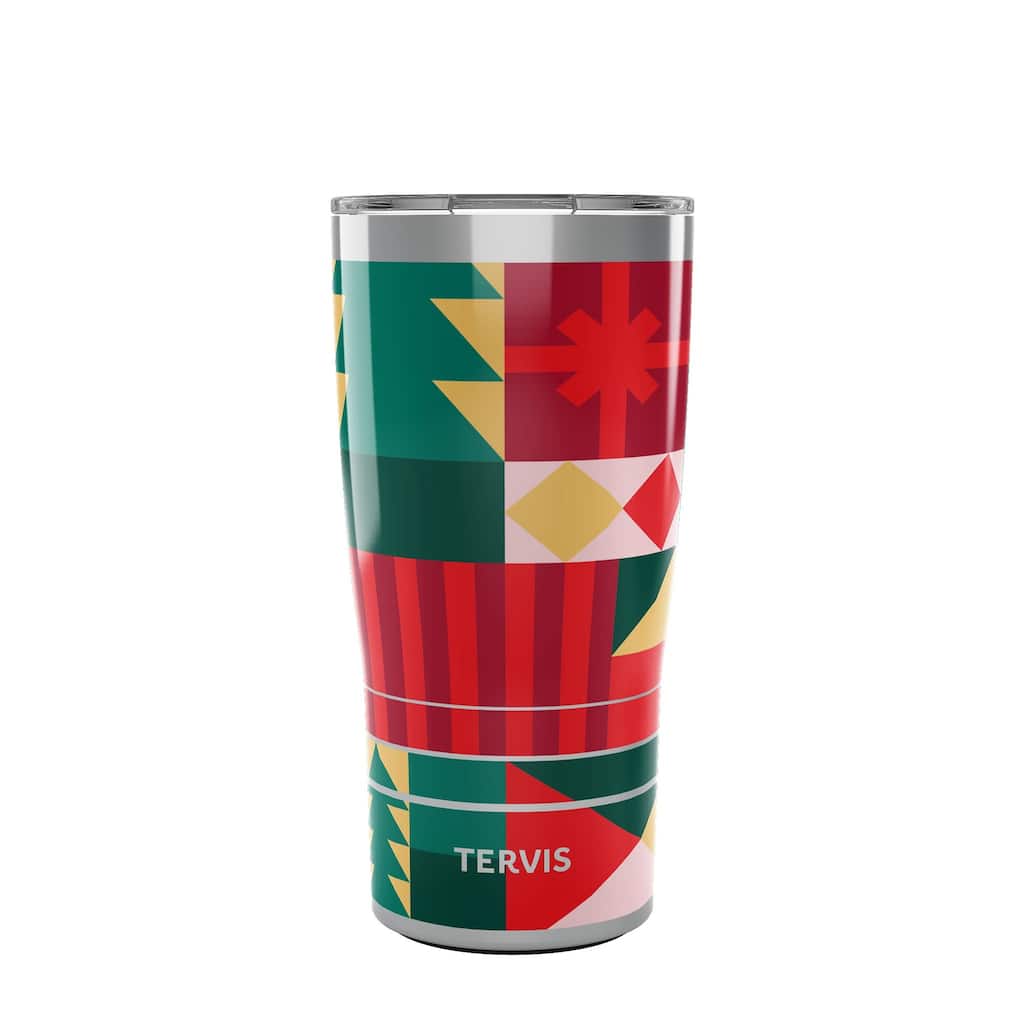Tervis Traveler Christmas Holiday X-Mas Xtra Triple Walled Insulated Travel Tumbler, Stainless Steel