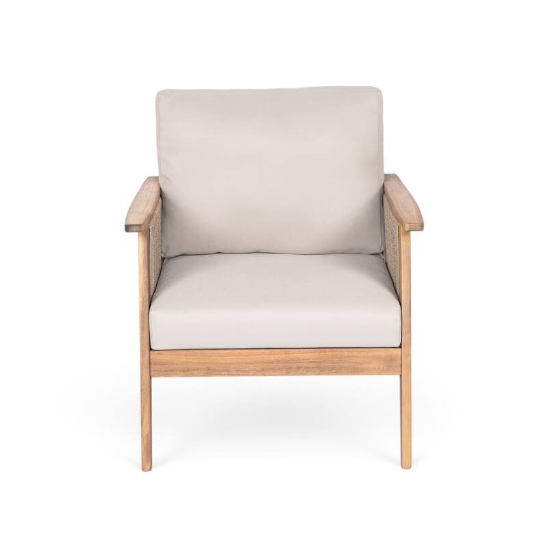 Christopher Knight Home - Maxwell Outdoor Acacia Wood and Rope Patio Chair Set