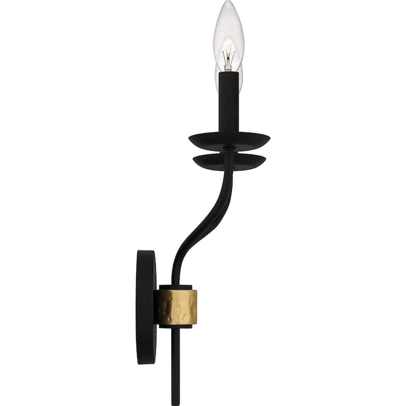 Margaret 2-Light Matte Black Wall Sconce