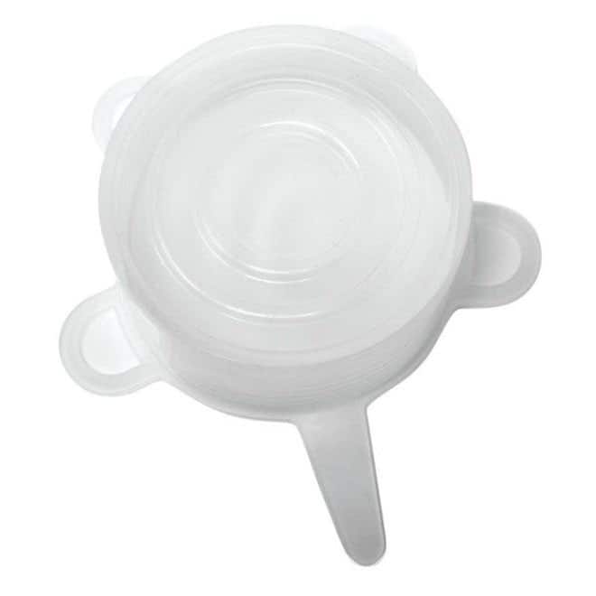 Norpro 6 Piece Reusable Food-Safe Silicone Lids Set - Fits 2.5" to 11" Openings