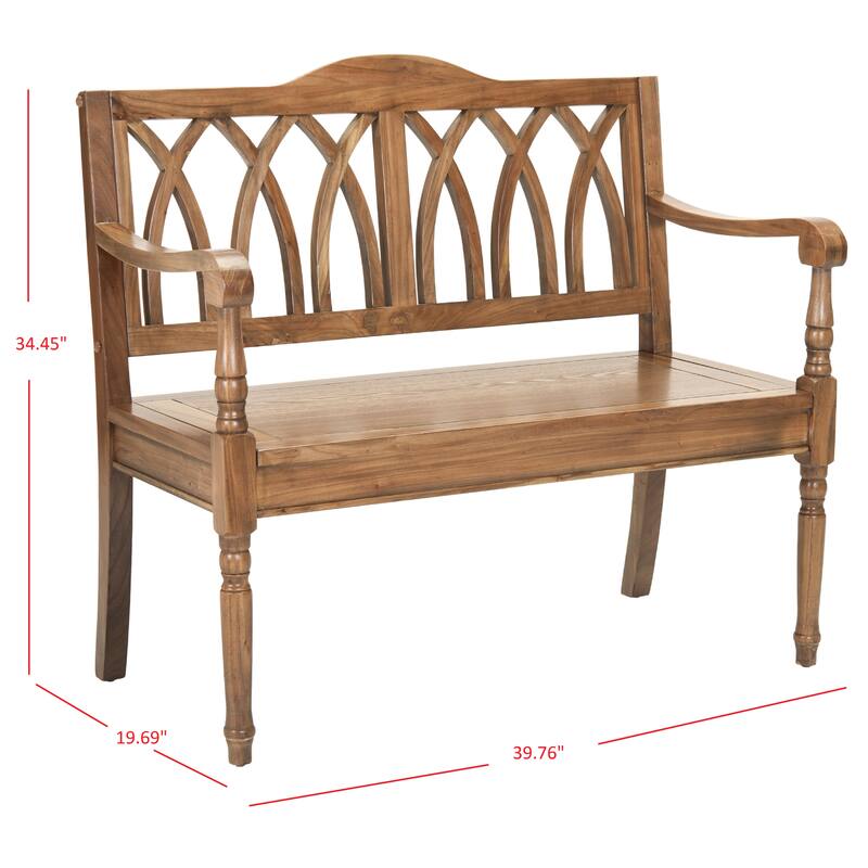SAFAVIEH Ivah Distressed White Bench - 40" x 19.7" x 36" - 40Wx20Dx36H