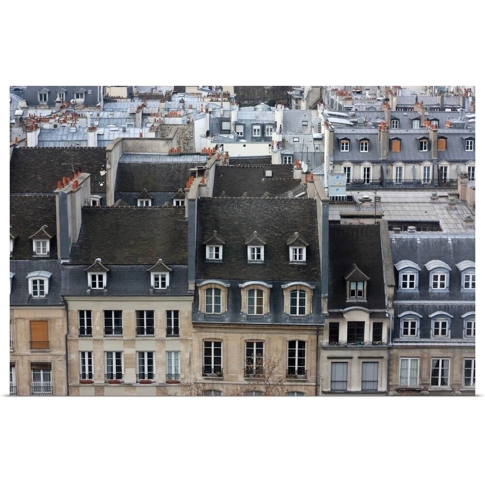 "Roofs and buildings in headquarters Chatelet les Halles, Paris." Poster Print - Multi