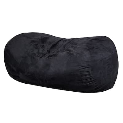 Comfortable Suede Cylindrical Bean Bag With Microfiber
