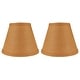 preview thumbnail 35 of 88, Hardback Faux Silk Conical Lamp Shade, 5 inch Top, 9 inch Bottom, 7 inch Slant Set of 2 - Tangerine Burlap